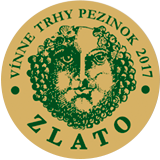 Vínne trhy Pezinok 2017 - zlatá medaila
