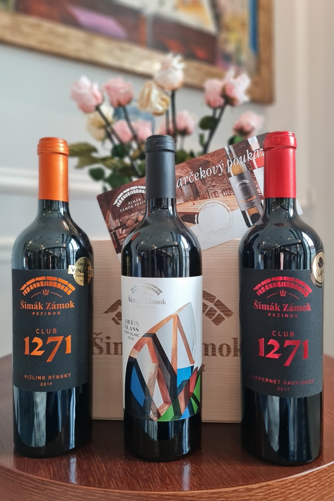 Exkluzívny darčekový balík s poukážkou na degustáciu vín v Zámockom vinárstve